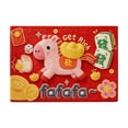 thumbnail image 1 of Yhmxh Alfombrillas de baño para baño Alfombra de baño Felpudo rojo de Año Nuevo para entrada, diseño de caballito, de tierra de diatomeas, antideslizante, absorbente de agua Decoración del baño, 1 of 5