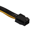 thumbnail image 4 of 5X PCI-E PCI Express 6Pin Female to Dual Dual 2-Port 8Pin (6+2Pin) Male F/M Adapter GPU Video Card Power Cord 18AWG 20cm, 4 of 5