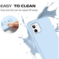 thumbnail image 4 of iPhone 11 Case Silicone iPhone 11 Phone Cases Women Men Gel Rubber Microfiber Lining Cushion Texture Cover Shockproof Protective, Light Blue, 4 of 8