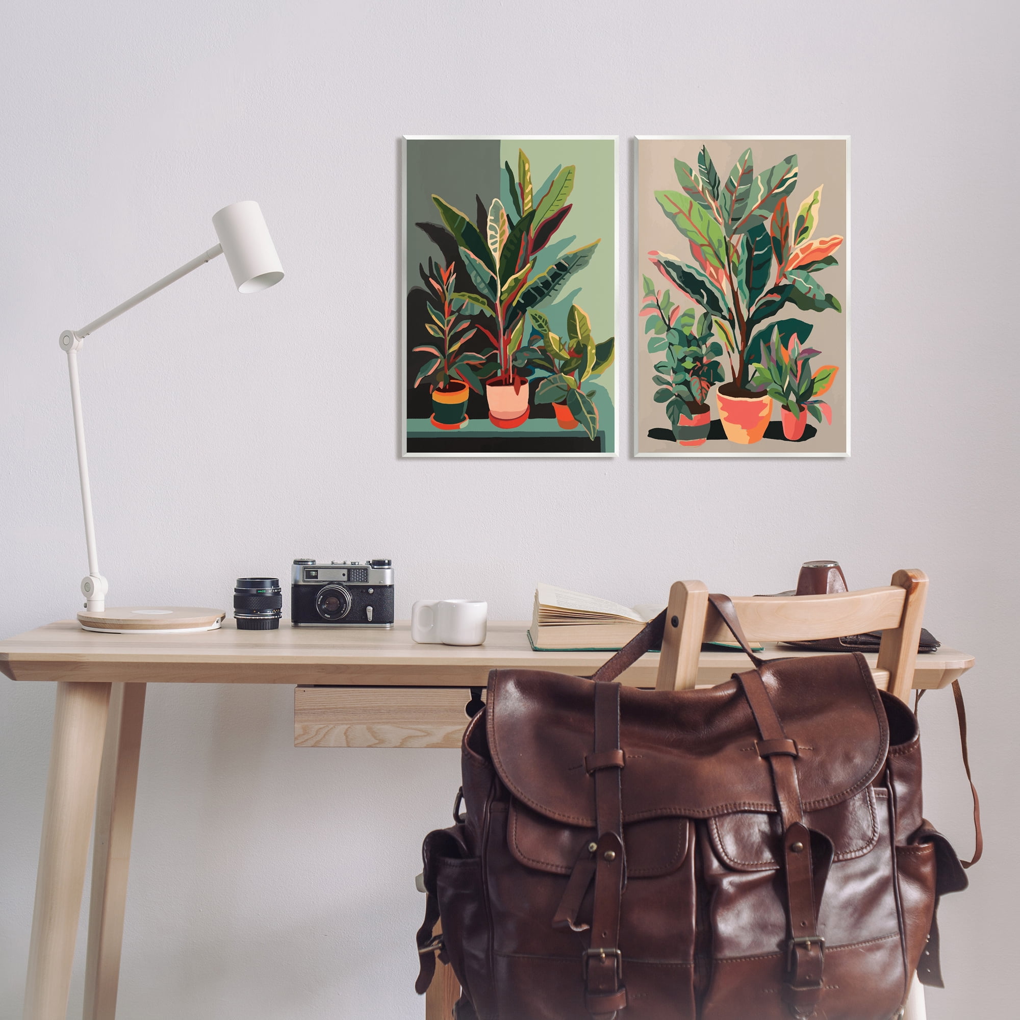 Stupell Industries Various House Plants Botanical & Floral Painting Unframed Art Print Wall Art, 13 x 19