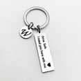 thumbnail image 3 of Frogued Key Holder Letter Pattern Fathers Day Gifts Stainless Steel Drive Safe Keychain for Home (Type M), 3 of 13