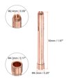 thumbnail image 2 of Unique Bargains TIG Collet 2.4x50mm Stubby Collet Tungsten Electrode Collet Tips Replacement 5 Pack, 2 of 4