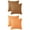 Light Brown/Orange, variant on Unique Bargains Pack of 4 Solid Striped Throw Pillow Covers Plush Faux Fur Pillow Cover White/Light Brown 16" x 16"