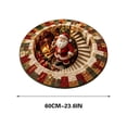 thumbnail image 3 of 3D Christmas Rugs - Optical Illusions Christmas Round Rug, 24 Inch, Decorative Santa Printed Area Mat for Indoor Outdoor Xmas Decor, 3 of 9