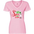 thumbnail image 3 of Inktastic Dear Santa I Can Explain Cute Snowman and Snowflakes Women's V-Neck T-Shirt, 3 of 5