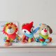 thumbnail image 2 of Juguetes de peluche para bebé, sonajero colgante de animales, cama móvil, juguete sensorial para bebé de 0 a 6 meses, 2 of 5