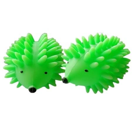 Practical 2 pcs Anti-static Decontamination Better Washing For Washing Machine Hedgehog Cleaning Balls Laundry Products Fabric Softener Laundry Balls GREEN