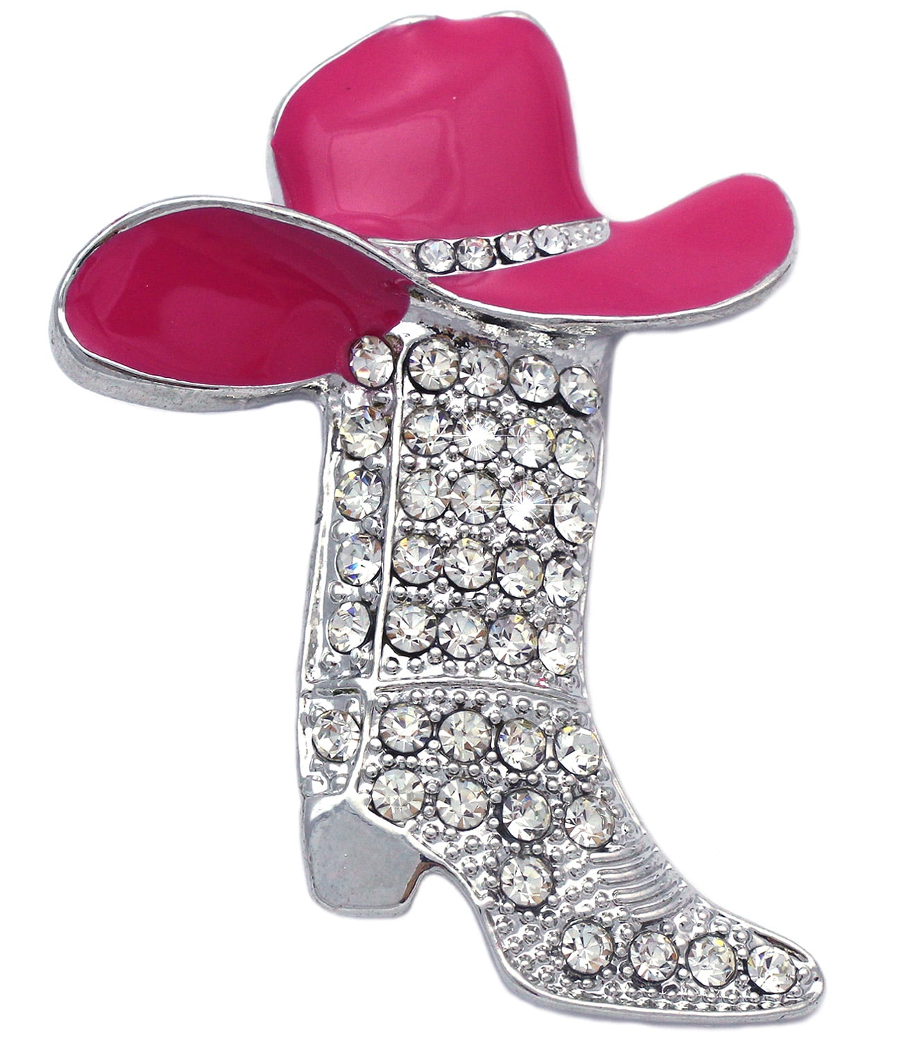 cocojewelry Western Cowboy Cowgirl Hat Boot Brooch Pin Woman Jewelry ...