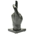 thumbnail image 2 of Adam & Friends Home Decor Fingers Crossed Sculpture | 1-Piece | Black, 2 of 6