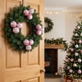 thumbnail image 4 of 9Pcs 8Cm Colorful Knitted Patterns Foam Christmas Ball Ornament Set For Tree And Party Decor, 4 of 5