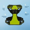 thumbnail image 6 of Voyager Dog Harness Dual Leash Attachment No-Pull Control Adjustable Soft but Strong Pet Harness for Medium and Large Dogs with 3M Reflective Technology - Lime Green, XL (Chest: 28 - 37"), 6 of 6