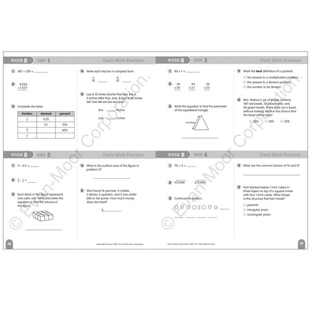 Daily Math Practice, Grade 5