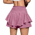thumbnail image 6 of Kvture Women's Mini Skirt High Waisted Layered Ruffle Skirts Tiered Short Skirt Lingerie Y27K XL, 6 of 8