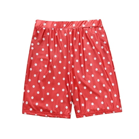 

NECHOLOGY Family Christmas Pajamas Soft Parent Ruffles Print Speckle Shorts Edge Dot Sleepyheads Family Matching Pajamas Snowflake Suit Red 6-7Y