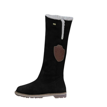 

WANYNG Boots For Women Shoes Snow Boots Long Booties Cotton Knee-Hign Boots Winter Boot with Heel for Women Women Winter Boots Vegan