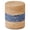 Natural Water Hyacinth & Blue Corn Shell, variant on Casa Pura Furniture Bohemian White Round Poufs, Scratch-Resistant