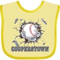 thumbnail image 3 of Inktastic Cooperstown Baseball Breakthrough Boys or Girls Baby Bib, 3 of 4