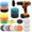 41 PCS, variant on Headlight Restoration Kit, 3 Inch Polishing Sanding Discs with 1/4 Inch Shank Backing Pad, Scouring Pads, Buffing Sponge Pads, Soft Interface Pad, Woolen Buffer Pads, 32 count