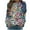 Multicolor#, variant on Womens Sweatshirts Fall Winter Fashion Casual Floral Printed Long Sleeve Crewneck Hoodless Sweatshirts Pullover Tops Multicolor L