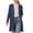 Dark Blue(mid-length), variant on Azrian Women’s Open Front Duster Cardigan, Casual Long Sleeve Layering Sweater Sizes S-2XL