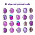 thumbnail image 2 of Gogcaro 63 Pcs DIY Childrens Crafts Beads Friendship Bracelet Kit, with Beads Letter Beads and Bracelet Making Kit, Used for Custom Necklace Bracelets and Jewelry Decor (Purple), 2 of 7