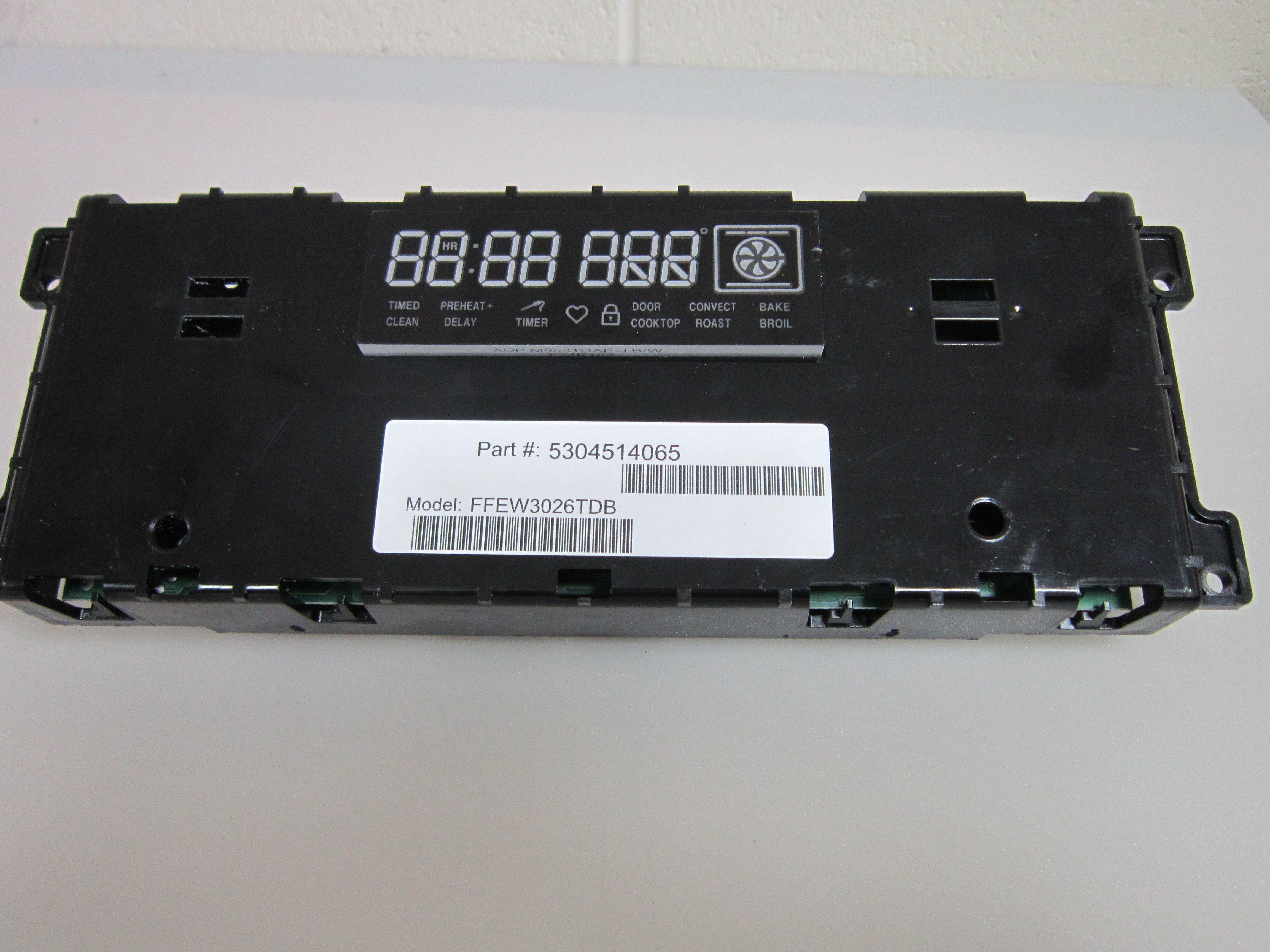 Frigidaire FFEW3026TDB Oven Control Panel 5304514065