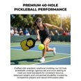 thumbnail image 3 of Pelotas de pickleball papaking Premium para exterior, 40 orificios, paquete de 4, 3 of 9