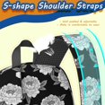 thumbnail image 5 of Pioneer Flower Floral Print Pattern 17" School Backpacks for Teens,Waterproof Oxford Fabric,S-Shape Padded Straps for School,Travel,Hiking,Camping, 5 of 5