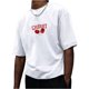 thumbnail image 1 of Men's Graphic Tees Cherry Print Short Sleeve Crew Neck T Shirt Loose Summer Tops Trendy, 1 of 5