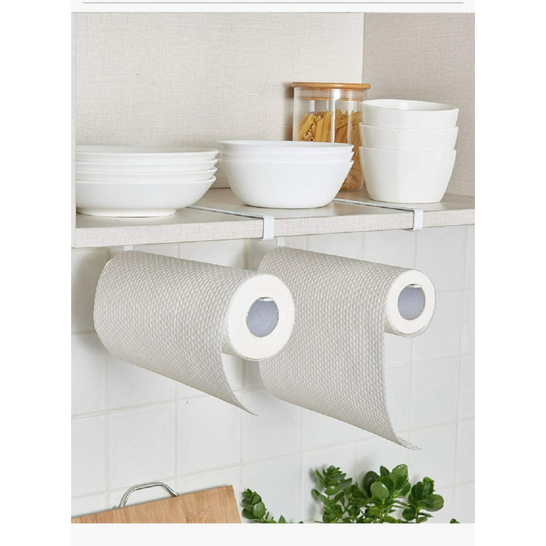 2 in 1 Paper Towel Holder under Cabinet Papertowels Roller with Sprayer  Inside