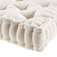 thumbnail image 6 of 20x20 inches Floor Pillow with Chenille Fabric, Square Cushion Floor Pillow with Hypoallergenic Poly, Soft Floor Sitting Pillow for Yoga, Living Room, Balcony, Ooutdor, Tatami, Ivory, 6 of 6