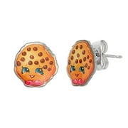 Silvertone Kooky Cookie Necklace and Earrings Set