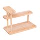 thumbnail image 5 of Organizador de escritorio, especiero, elegante soporte de papelería de 3 niveles, organizador de cosméticos marrón, 5 of 9