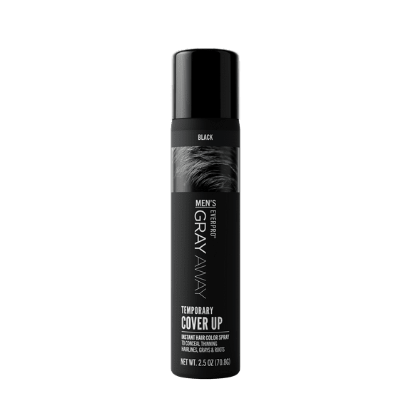 Everpro Gray Away Men's Cover Up Spray, Black 2.5 oz