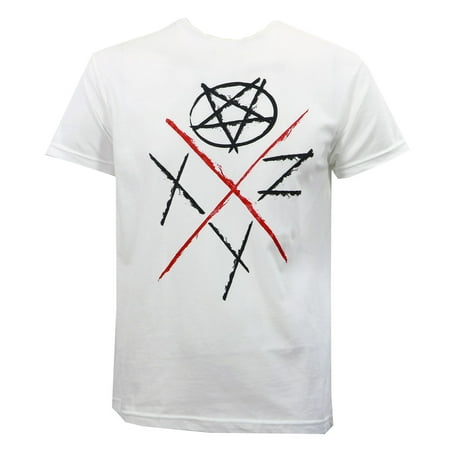 XYZ Clothing Mens Pentagon Logo T-Shirt White