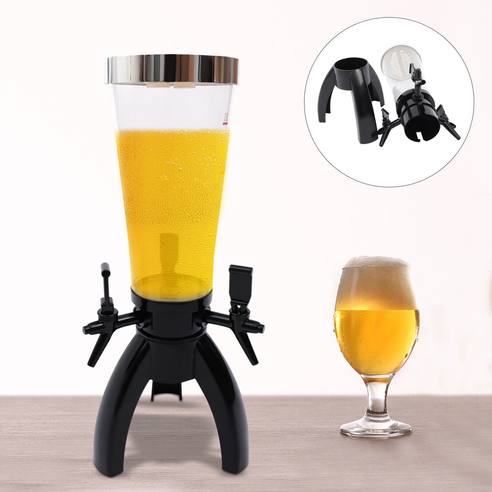 Drink Tower Dispenser Beer Tower 3L Mimosa Tower Dispenser Margarita Tower Drink Dispensers for Parties Beer Tower Dispenser Beer Tower Dispenser