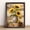 02, variant on 12x16in Framed Fall Maple Leaves Berries Wood Print, Wooden Frame & Wooden Backing, Vintage Autumn Still Life Oil Painting Wall Art, Rustic Farmhouse Living Room Home Decor