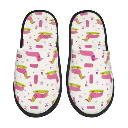 

Slippers for Women Men Dachshund Dog Puppy No.1013 Warm Womens Mens House Shoes Bedroom Slippers Fuzzy Memory Foam Slippers Winter House Indoor Shoes Aesthetic Dorm Slippers