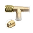 thumbnail image 4 of For Hvac Maintenance Brass Adapter For R22 R12 R134 1/4In Sae Tee Adapter Easy To Install High Temperature Resistant, 4 of 9