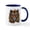 White/Navy Inside, variant on CafePress - Sunflower Tiger Mugs - 11 oz Ceramic Mug - Novelty Coffee Tea Cup