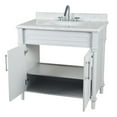 thumbnail image 5 of Bellaterra Home 800632-36BN-WH 36 in. Single Vanity with Carrara Marble Top, White, 5 of 6