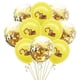 thumbnail image 1 of 10 globos de confeti de látex de cumpleaños temáticos 12 pulgadas liwang, 1 of 2