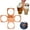 Orange, variant on Collapsible Drink Carrier 4-Cup Holder with Handle – Foldable, Portable, Reusable Beverage Caddy – Travel-Friendly, Spill-Resistant, blue,collapsible drink carrier