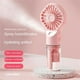 thumbnail image 4 of Ventilador de Mano Naiovety Refrigeración Aerosol Ajustable Viento Fuerte USB Recargable Rosa, 4 of 6
