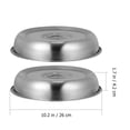 thumbnail image 6 of HONMEET 2-Pack Stainless Steel Kitchen Food Covers Heat Retaining Round Dome Grill Lids for Cooking, 6 of 8
