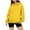 Yellow, variant on HOOJT Women's Hoodies Casual Hooded Sweatshirt Top Solided Solid Color Sweaters Pullover Long Sleeve Loose Jackets Winter Fall Outwears Clothes with Pocket