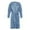 Blue, variant on Lovskoo Men's Soft Plush Fleece Hooded Bathrobe Full Length Long Warm Lounge Robe With Hood Blue