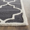 thumbnail image 3 of SAFAVIEH Cambridge Kevin Geometric Wool Runner Rug, Dark Grey/Ivory, 2'6" x 6', 3 of 7