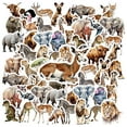 thumbnail image 3 of 35pcs Safari Animal Stickers Wildlife Decals Cute Zoo Stickers for Luggage Notebooks Fridge, 3 of 9