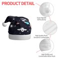 thumbnail image 4 of Salouo Galaxy2 for Adult Christmas Hat Xmas Holiday Hat Santa Hat for Women & Men Festive Headwear Accessories Fit for Christmas/ New Year/Holiday/Party,1PC, 4 of 6